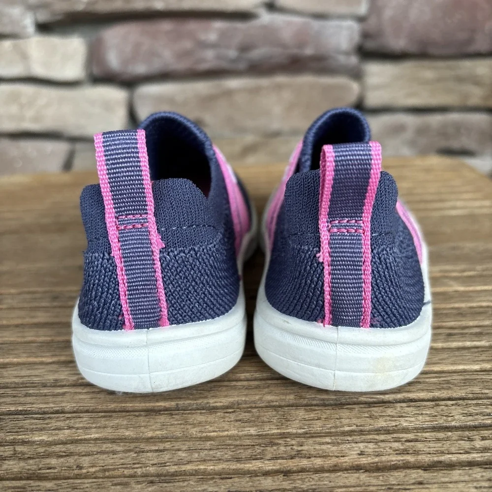 OshKosh. Toddler Blue-Pink Mesh/Knit Lightweight Girls Shoes. Size 5M